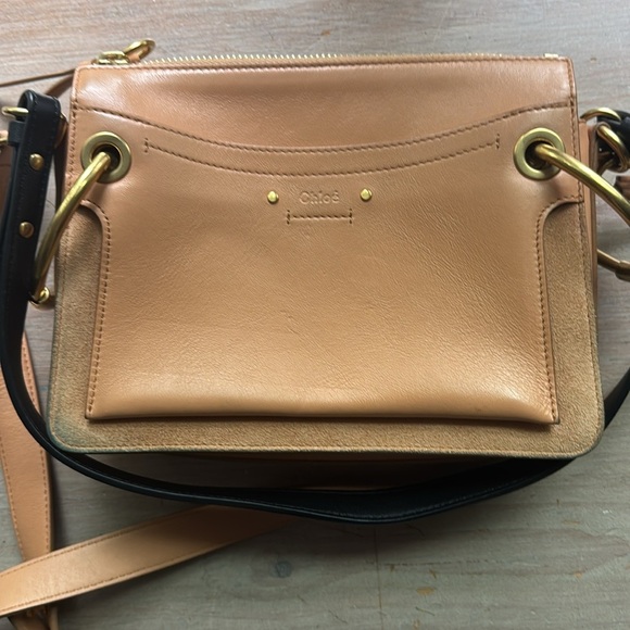 Chloe  Calfskin Suede Small Roy Bag Bleached Brown - Picture 3 of 13